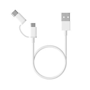 Mi 2-in-1 USB Cable Micro USB to Type C (30cm) White